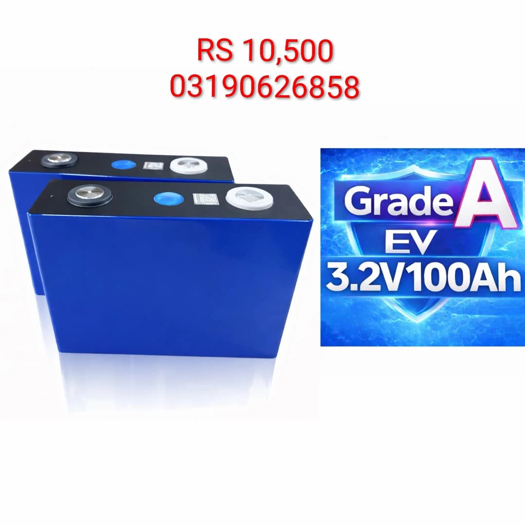 EVE LiFePO4 3.2V 100Ah Grade A Battery Cell 5000+ Cycles | 0.28mΩ Low IR | Solar & EV Battery Pack Cell