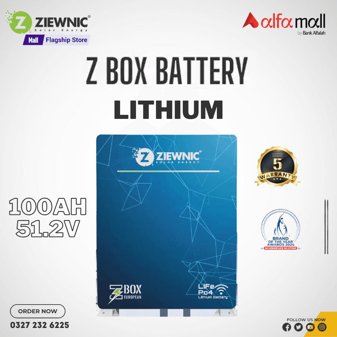 Ziewnic New Wall Stand European Series Lithium Battery 51.2V 100Ah | 10 Year Warranty | Ziewnic Solar Energy Official Store