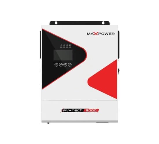 MaxPower PV Tech 3000 Hybrid Inverter 1 Phase LV IP21 (3Y)