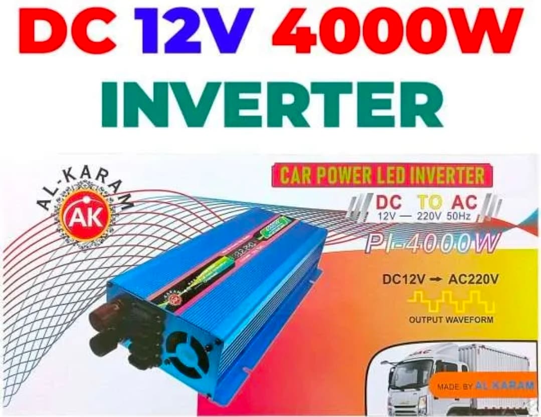 Al karam power inverter 4000 watts can run Fridge AC, Iron All fans and appliances